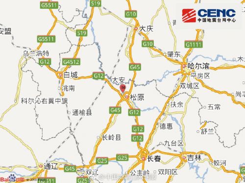 吉林松原最新地震资讯报道